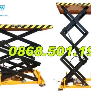 Bàn nâng điện 1 tấn nâng cao 3m chính hãng